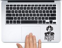 Don't Mess with The Princess Star Wars Printed Trackpad Clear Vinyl Decal Sticker Compatible with Apple MacBook Pro Air 11" 12" 13" 15" All Years Laptop Keyboard (13" MacBook Air)