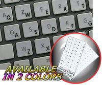 APPLE ENGLISH STICKER FOR KEYBOARD WITH BLACK LETTERING TRANSPARENT FOR DESKTOP, LAPTOP AND NOTEBOOK