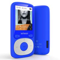 Bluetooth MP3 Player with FM Radio, 16GB Portable HiFi Lossless Sound Music Player with Voice Recorder, Armband, Headphones by Wiwoo