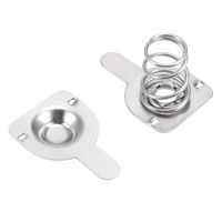 uxcell 50 Pairs AAA Battery Positive Negative Conversion Spring Contact Nickeling Plate 9.5mmx9mm