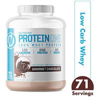 ProteinOne Whey Protein Powder by NutraOne – Non-GMO and Amino Acid Free Protein Powder (Gourmet Chocolate - 5 lbs.)
