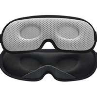 Unimi New Design Sleep Mask for Women Men,Ultra Thin 3D Light Blocking Eye Mask, Soft Lycra Material, 360° Without Blind Angle to Block Light Sleeping Mask for Travel, Nap, Yoga, Meditation (Grey)