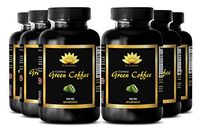 Immune Booster - Natural Green Coffee Bean Extract Cleanse 400 mg - Licorice Root Powder - 6 Bottle 360 Capsules