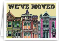 We've Moved City Theme Note Cards - 10 Boxed Cards & Envelopes