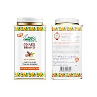 Jatujakmall Thai Products,Prickly Heat Powder Snake Brand Cooling Cool Snake Brand Prickly Heat Cooling Anti-Acne & Brighter Skin : 140g