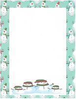 Snowman Stationery Printer Paper 26 Sheets