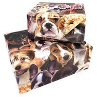 Funny Puppy Dog Gift Wrapping Paper | 3 Sheets Per Pack | High Quality Thick Vibrant Glossy Paper
