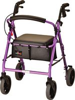 NOVA Zoom Rollator Walker with 22” Seat Height, Purple