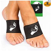 Love Foots Plantar Fasciitis - Arch Support Inserts Copper Compression - Arch Sleeves for Men and Women. Arch and Heel Pain Relief (Black)