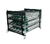 Portable Oyxgen Tank Cylinder stacker, DOT Compliant -42 M6 Size Cylinders