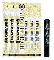 Herb Airtight Pocket Protector with Organic Grape Ape Hemp Wraps Vegan Non-GMO 5 Count DC Crafts Nation - Ganesha