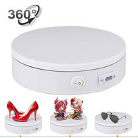 Yuanj Merchandise Display Base,360 Degree Electric Rotating Turntable for Photography, 50 Lb Capacity. Automatic Revolving Platform Perfect for 360 Degree