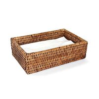 Saffron Trading Company Dinner Napkin Box - Antique Brown