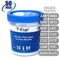MiCare [50pk] - 12-Panel Multi Drug Test Cup (AMP/BAR/BUP/BZO/COC/mAMP/MDMA/MTD/OPI/OXY/PCP/THC with A3) #MI-TDOA-6124A3