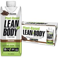 Lean Body Ready-to-Drink, Plant-Based Vegan Chocolate Protein Shake, 30g Protein, No Artificial Flavors, Sweeteners or Colors, Non GMO, Gluten Free, High Quality Pea & Rice Blend (Pack of 12)