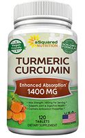 Pure Turmeric Curcumin 1400mg Supplement - 120 Tablets - 100% Natural Tumeric Root Powder & Black Pepper Extract Formula, Joint Pain Support Veggie Pills, Anti-Inflammatory Antioxidant
