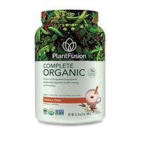 PlantFusion Complete Organic Plant Based Pea Protein Powder | Fermented Superfoods | Vegan, Gluten Free, Non Dairy, Soy Free, Vanilla, 2 LB
