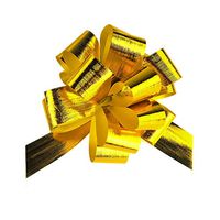 Metallic Pull Bows for Gift-Wrapping, 2-Piece (Medium, Gold)