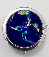 BlackKey Bubble Pattern Design 3-Compartment Decorative Pocket Gift Box Case Organizer for Pill, Color 1 -1480