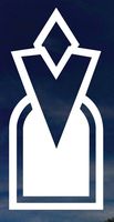 SKYRIM VIDEO GAME QUEST MARKER LOGO VINYL STICKERS SYMBOL 6" DECORATIVE DIE CUT DECAL FOR CARS TABLETS LAPTOPS SKATEBOARD - WHITE