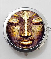 BlackKey Tibetan Buddha 3-Compartment Decorative Pocket Gift Box Case Organizer for Pill, Color 1 -8