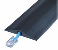 Powerback RFD1-10 Durable Rubber Single channel Duct Protector, Black, 10' Length