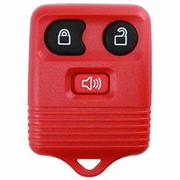 KeylessOption Red Replacement 3 Button Keyless Entry Remote Control Key Fob Clicker