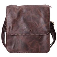 Leathario Leather Shoulder Bag Men's Retro Leather Messenger Bag Crossbody Bag Satchel Bag Ipad Bag 11 inch Brown