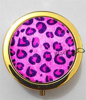 BlackKey Leopard Print Pattern 3-Compartment Decorative Pocket Gift Box Case Organizer for Pill, Color 2 -1908