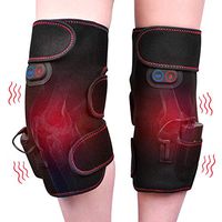 Wireless Heated Knee Wrap Knee Massager Heated Vibration Knee Pads for Pain Relief - Arthritis Injury Recovery - 2pcs for Left and Right - Powered by Portable Charger