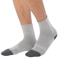 Vital Salveo-Diabetic Non-Binding Dress Socks, Light Gray, Bamboo Charcoal and Germanium, Medium