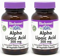 Alpha Lipoic Acid, 200 Mg, 60VC by Bluebonnet Nutrition (Pack of 2)