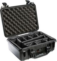 Pelican 1450 Case With Padded Dividers (Black)