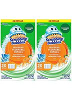 Scrubbing Bubbles Toilet Fresh Brush Flushable Refills, Citrus Scent, 20 Count (2 Pack)