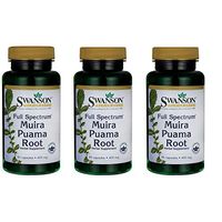Swanson Muira Puama Root Sexual Health Virility Libido Boost Support Men's Women's Supplement 400 mg 90 Capsules (3 Pack)