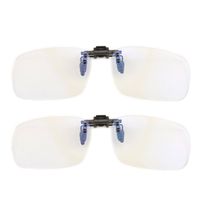 Gudzws Clip on Anti Blue Light Filter Glasses UV Blocking Anti Eye Strain Unisex