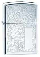 Zippo Venetian High Polish Chrome Pocket Lighter