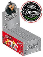 1 Smoking Brand Master Ultra Thin Ultra Slim Leaf 1 1/4 Cigarette Rolling Papers Packs (50 Leaves/Pack) + Beamer Smoke Sticker. For Legal Smoking Herbs, Rolling Tobacco, Herbal Mixes, Rollers, Ryo,Myo