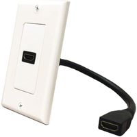 DATACOMM ELECTRONICS 20-4503-WH Wall Plate HDMI(R) Connector & Pigtail consumer electronics Electronics