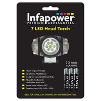 Infapower Super Bright 7 Led Lightweight Shockproof Head Torch
