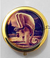 BlackKey Animal Monkey 3-Compartment Decorative Pocket Gift Box Case Organizer for Pill, Color 2 -1779