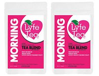 28 Day Morning Tea Only in Loose Leaf - Natural Moringa, Aid Digestion, Boost Energy, Elevate Mood, Suppress Appetite - Lyfe Tea