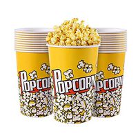 MyLifeUNIT Popcorn Boxes, 64 OZ Paper Popcorn Containers for Party and Movie Night (20 Pack)