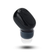 Mini Bluetooth Earbud Smallest Wireless Invisible Headphone Car Headset Earpiece in-Ear Earphone for iPhone and Android Smart Phones(One Pcs) (1PC, Black)