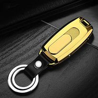 Szblk Lighter Plasma Lighter Double Arc Lighter Keychain USB Charging Lighter Suitable for Candle Barbecue Kitchen Fireplace (Color : Gold)