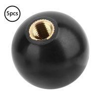 Bakelite Ball Lever Knob, 5Pcs Black Round Ball Bakelite Lever Knob M1035 Machine Tool Replacement