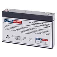 Dahua DHB670 F1 6V 7Ah Replacement Battery with F1 Terminals