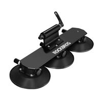 ROCK BROS Rooftop Bike Rack Sucker Quick Release Upright Bike Carrier for Car 1 Bike Black