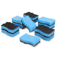 CLEANHOME Non-Scratch Scrub Sponge Reusable Dish Eraser Sponge Kitchen Sponges - Eco Home Kitchen Cleaning Pads-Blue-12Pack