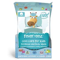 Natural Essentials Fever-eez Cool Care Forehead and Body Cooling Wipes for Kids and Babies, 32 Count (1)